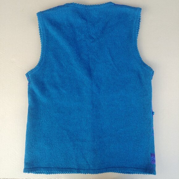 Jantzen Blue and Purple Knit Vest - Picture 5 of 12